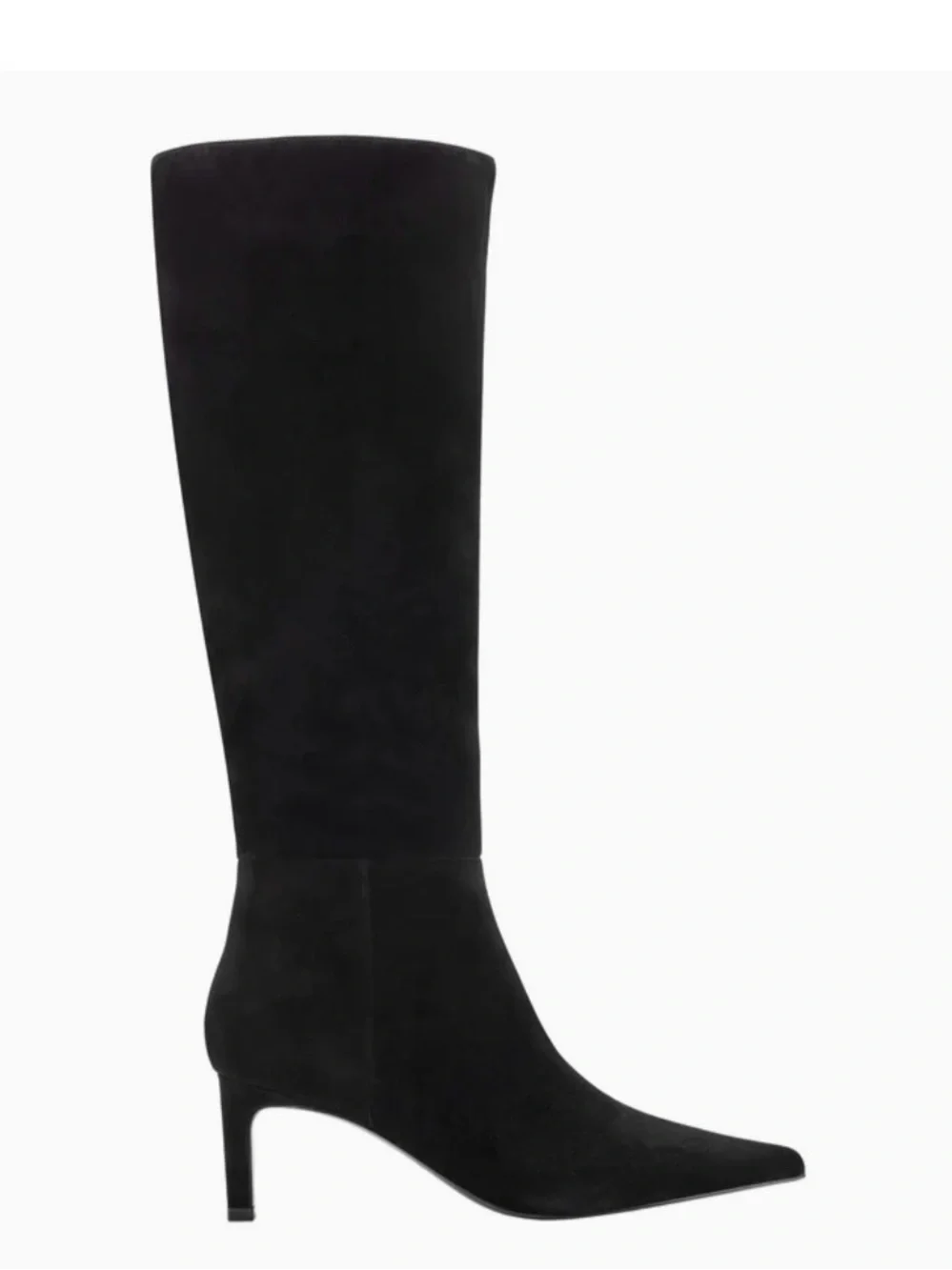 Marc Fisher Black Suede Over-the-Knee Pointed Toe Boot